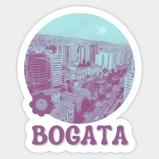 Flower Power Funky Bogata Columbia Sticker